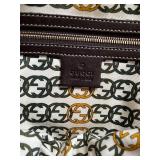 Gucci Handbag (authenticity unknown)- Horsebit Print Satchel & faux-Leather Tote (Lot of 2)