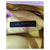 Via Spiga Yellow Handbag, Floral Handbag & Wallets (Lot of 4)