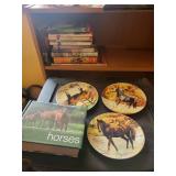 Horse Books & Decorative Plates Collection - Vintage Marguerite Henry Titles