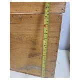 Two Vintage Wooden Storage Crates - Rustic Pine Stackable Distressed Finish