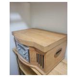 Sylvania Wood Compact Component System With Turntable & AM/FM Radio