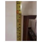 Wooden Bookcase - Tall 4-Shelf Storage Unit, Dark Walnut Finish