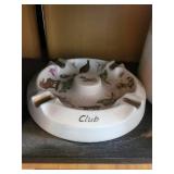 Vintage Condiment Jars in Wood Crate (Lot of 4)