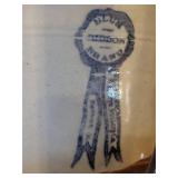 Vintage Ornate Clock With Pineapple Finial & Brown Ceramic Lidded Jar