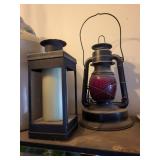 Stoneware Jug Cream Glaze with Wing Motif & Blue Oval Stamp - Vintage Ceramic Decor