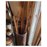 collection of wood Walking Canes