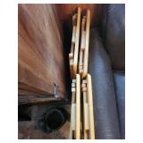 Wood Folding Nesting Tables - 4-Piece Set (Lot of 4)