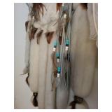Bull Skull Wall Mount - Dreamcatcher Bead Tassels & Feathers
