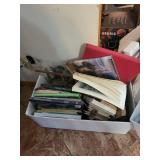 Native American Bust Sculpture & Assorted Books - Vintage Decor & Ephemera Lot