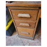 Oak Roll-Top Desk with Hutch & Side Pedestals - Vintage Wood Office