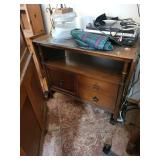 Vintage Solid Wood Sideboard Credenza