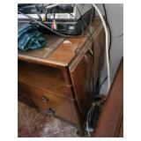 Vintage Solid Wood Sideboard Credenza