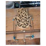 Sunburst Copper Wall Hanging with Bead Strands