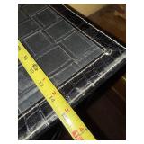 Dresser - Black Crocodile-Pattern Finish with Turquoise Trim - 5 Drawers