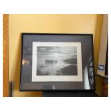 Sunset Splendor Framed Seascape Print - Black Frame Wall Art