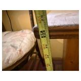 End Table with Pedestal Base - 2-Tone Wood Top