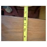 End Table with Pedestal Base - 2-Tone Wood Top