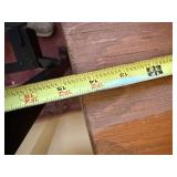 End Table with Pedestal Base - 2-Tone Wood Top