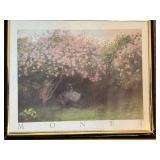 Claude Monet Field of Poppies Prints - 2 Framed Art Pieces