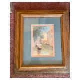 Framed Art Prints - Seascape & Village Scenes (Lot of 3)