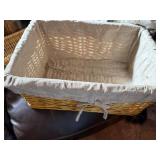 Vintage Galvanized Milk Can, Wicker Baskets & Patchwork Quilt (Lot of 4)