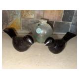 Black Bird Bookends - Pair (2 Pieces)