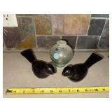 Black Bird Bookends - Pair (2 Pieces)