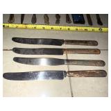 Vintage Ornate Silverplated Flatware Set - Spoons, Knives & Forks, Tarnished