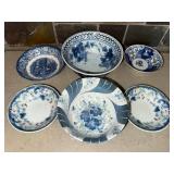 Liberty Blue Dishes - Vintage Blue & White (Lot of 6)