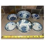 Liberty Blue Dishes - Vintage Blue & White (Lot of 6)