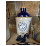 Wisconsin Homestead Canister Set With Blue Bottle Jug, Geometric Vase & Inspirational Plaque