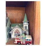 Department 56 Christmas Village Snow Village Original Snow Village & Home Town Series (Lot of 5)