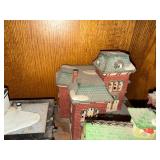 Department 56 Holiday Village Pieces including Harley-Davidson Tin Motorcycles & Rollorama Village Snow Scene