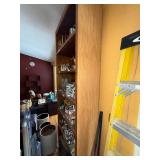 Tall Wood Bookcase - Multi-Shelf Display Unit (Contents Not Included)