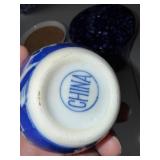 Blue & White Chinese Porcelain Ginger Jars with Lids - Canister Set (China)