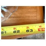 Mid-Century Oak China Cabinet - Glass-Front Hutch with Display Shelves