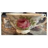 Floral Fine China Tea Set - Pink Roses & Gold Trim (Lefton/Knowles/Royal Albert Tea Rose)