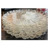Sunburst Crystal Glassware Set - 9-Inch Dessert Plates, Bowls, Decanter & Candlestick
