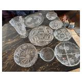 shelf inside Hutch - Mikasa Crystal Glassware Assorted Cut-Pattern Plates, Bowls & Pitcher