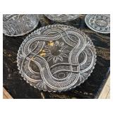 shelf inside Hutch - Mikasa Crystal Glassware Assorted Cut-Pattern Plates, Bowls & Pitcher