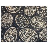 Brown bag near Hutch - Embroidered Floral Fabric Table Runners and 3 Easter Placemats- Brown, Green Olive, Navy Paisley & Red Damask