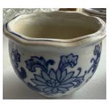 Dining Room - Blue & White Chinese Porcelain Vases & Planters Collection with Dragon Spoon