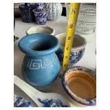 Dining Room - Blue & White Chinese Porcelain Vases & Planters Collection with Dragon Spoon