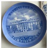 Dining Room - Grosvenor Bone China Blue & White Transferware - White House Plate & Holland Windmill Tile
