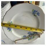 Dining Room - Grosvenor Bone China Blue & White Transferware - White House Plate & Holland Windmill Tile