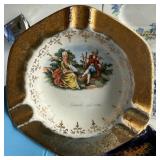 Dining Room - Grosvenor Bone China Blue & White Transferware - White House Plate & Holland Windmill Tile