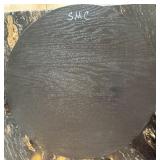 Round Sunburst Wall Plaque with Moon Phases  - 16 in Diameter, Red Rays, Pink Center