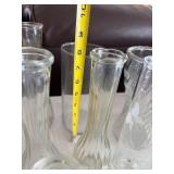 Crystal Clear Glass Vases & Jars - Assorted Patterned Glassware Collection