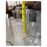 Crystal Clear Glass Vases & Jars - Assorted Patterned Glassware Collection