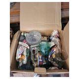 box of misc. Crystal Glassware Set